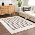 thumbnail image 2 of BoutiqueRugs Baback Contemporary Area Rug - Machine Washable - Peach, Charcoal - 5'3" x 7', 2 of 11