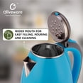 thumbnail image 4 of Elegant Electric Kettle by Oliveware | 1.8 litre | 360 degree Rotation | Heat Protection Handle | Automatic Power off - (Pink, 1800 ml), 4 of 5