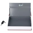 thumbnail image 4 of Book Safe Storage Box, Reliable Portable Stainless Steel Liner M Fine Workmanship Diversion Book Safe Imitation Books With Key Lock For Coins For Bank Cards Coffee,Red, 4 of 8