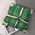 thumbnail image 7 of nygtbtfer  St Patricks Day Decorations Throw Pillow Covers  Set of2 Scottish Tartan Plaid St Patricks Day Hat Farmhouse Classic Decorative Square Cushion Cases for Sofa Couch White, 7 of 7