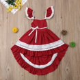 thumbnail image 4 of Jolie Robe de Princesse de Noël pour Bébé Fille Manches Volantes Dos Nu Volants Robe de Fête de Mariage Robe Formelle 1-6 Ans, 4 of 5