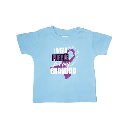 

Inktastic Chronic Pain I Wear Purple For My Grandad Gift Baby Boy or Baby Girl T-Shirt