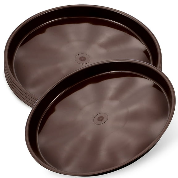 LULULION Garden Pot Saucers Plastic Round 5 Pcs