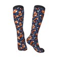 thumbnail image 4 of Daiia Sports Socks Cute Foxes Printed Novelty Crew Socks for Men Women Knee High Socks Cotton Socks Soft & Breathable Support Unisex Socks, 4 of 9