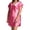 Candy Pink, variant on Women's Amanda Rich 412-40X Plus Bias Cut Satin T-Shirt Gown (Coral XL)