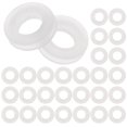 thumbnail image 1 of Mizh - 100 almohadillas para orejas redondas transparentes, antidolor, para hombre y mujer, 1 of 6