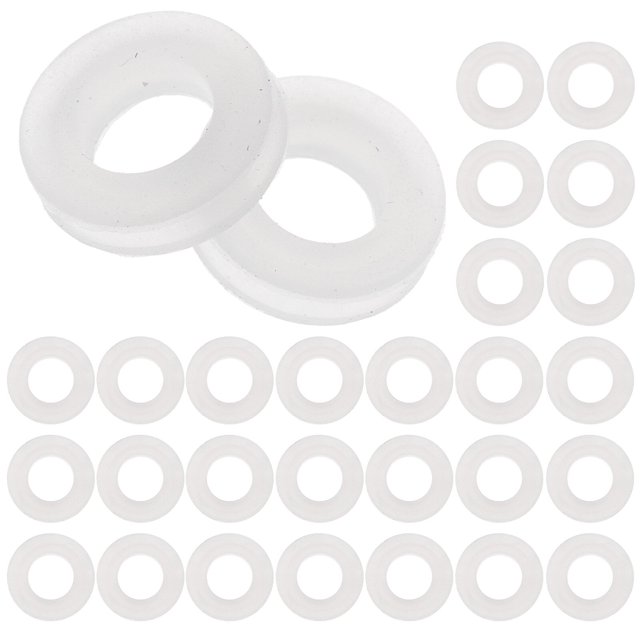 Mizh - 100 almohadillas para orejas redondas transparentes, antidolor, para hombre y mujer