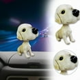 thumbnail image 5 of Dog Dashboard Car Interior Swing Decoration, Innovative Car Accessories, Resin Dog Car Pom-Pom Decoration with Spring Base, Suitable for Vehicles or Offices as Fun Decorations, 5 of 6