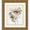 thumbnail image 1 of Talent, Kelley 12x14 Gold Ornate Wood Framed with Double Matting Museum Art Print Titled - Serene Bouquet 1, 1 of 4