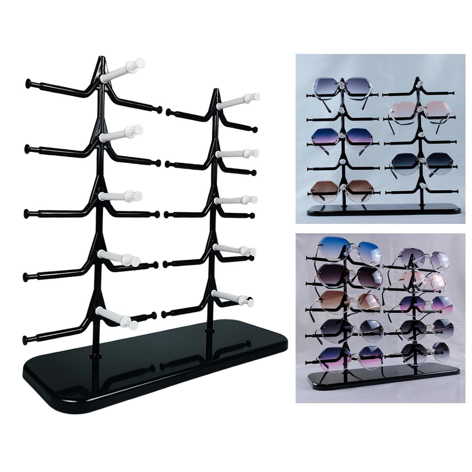 Sunglasses Rack Sunglasses Holder Glasses Frame Stand Count Display Show 10 Pair 