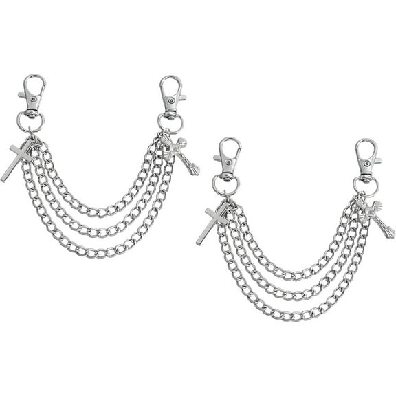 ROMANSENTIAL Shoe Charms for Sneaker 1 Pair Silver Alloy Pendant for Various Occasions