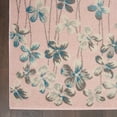 thumbnail image 3 of Serene Contemporary Floral Pink 6' x 9' Area Rug, (6' x 9'), 3 of 6