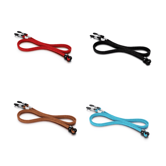 CCOCC 4 Pcs Glasses Strap,Non-Slip Glasses Chain,Flexible Adjustable Strap Eyeglass Chains for Women,Multicolor