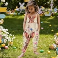 thumbnail image 5 of hengsof Easter Printed Romper for Girls Casual Loose Sleeveless Suspender Romper Fashionable Backless Pocket Overalls for Children 1-6 Years, 5 of 5