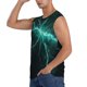 thumbnail image 3 of Fotbe Green Lightning Flash Men's Camiseta sin Mangas Estampada para Hombres, Playera Casual para Gimnasio, Entrenamiento, Playa-Large, 3 of 7