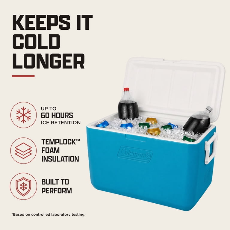 Coleman Chiller 48-Quart Hard Cooler with TempLock Insulation and