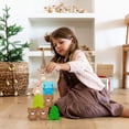 thumbnail image 5 of HABA Forest Friends Wooden Stacking Toy - Montessori Sorting Game & Shape Sorter for Toddlers - Educational Wooden Blocks for Preschool Learning, 5 of 8