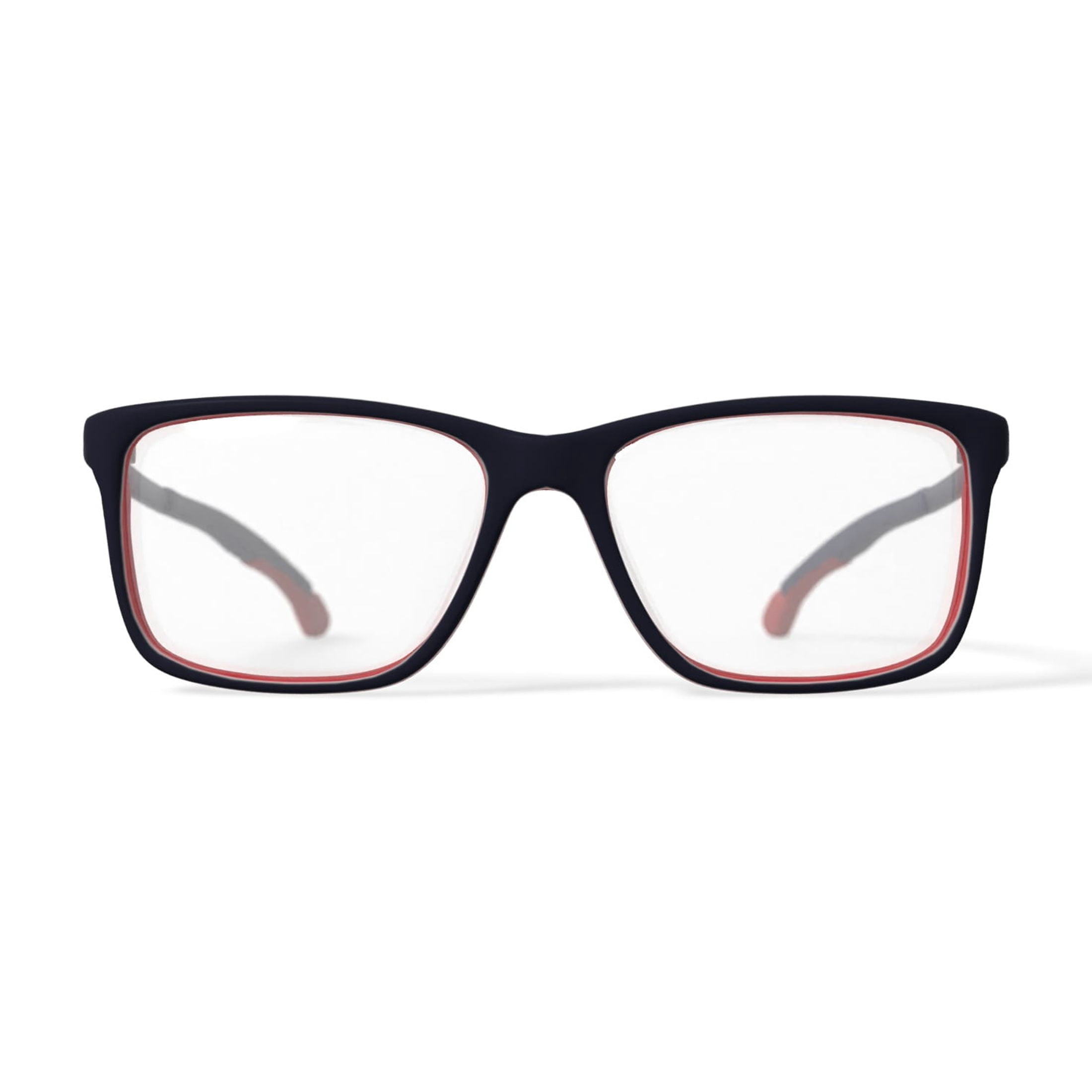 New Balance Youth NBK5066 Rectangular Prescription Eyeglasses with Case, Black/Red