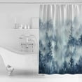 thumbnail image 4 of Small Stall Shower Curtain 48x72 Inch Narrow Half Size Forest Farmhouse Bath Curtains Bathroom Decor Vintage Nature Tree Scenery Watercolor Waterproof Fabric Shower Curtain Set with Hooks 48 Inch, 4 of 6