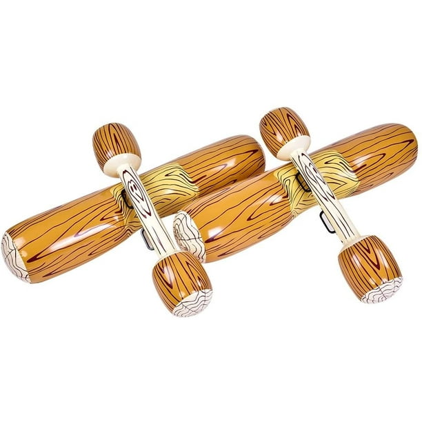 Inflatable Canoe Water Sports Toys Float Boat Game Swim Log Stick for