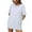 White, variant on Women Plus Size Tunic Tops Solid Color Tee Shirts Summer Fashion Tops Lightweight Tunic Shirt Sales Today