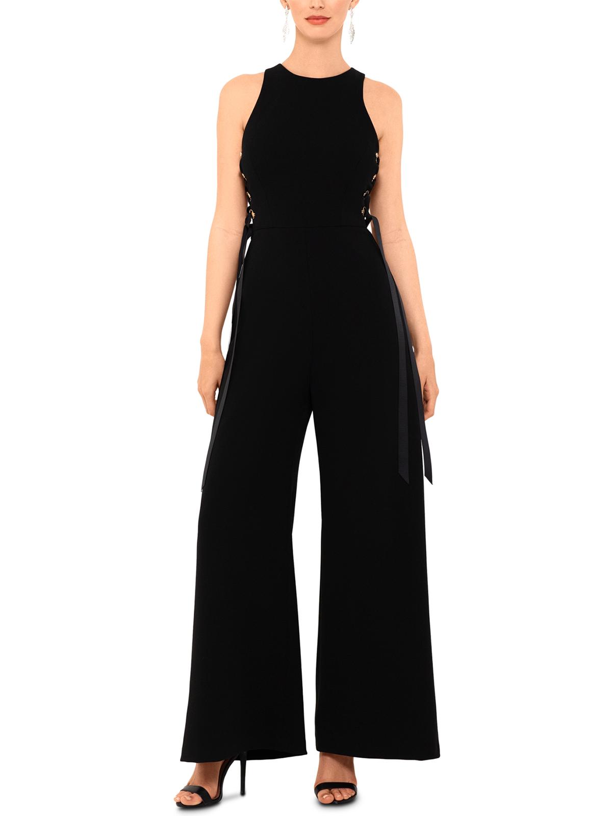 Xscape Womens Petites Lace Up Sleeveless Jumpsuit Xscape Womens Petites Lace Up Sleeveless Jumpsuit