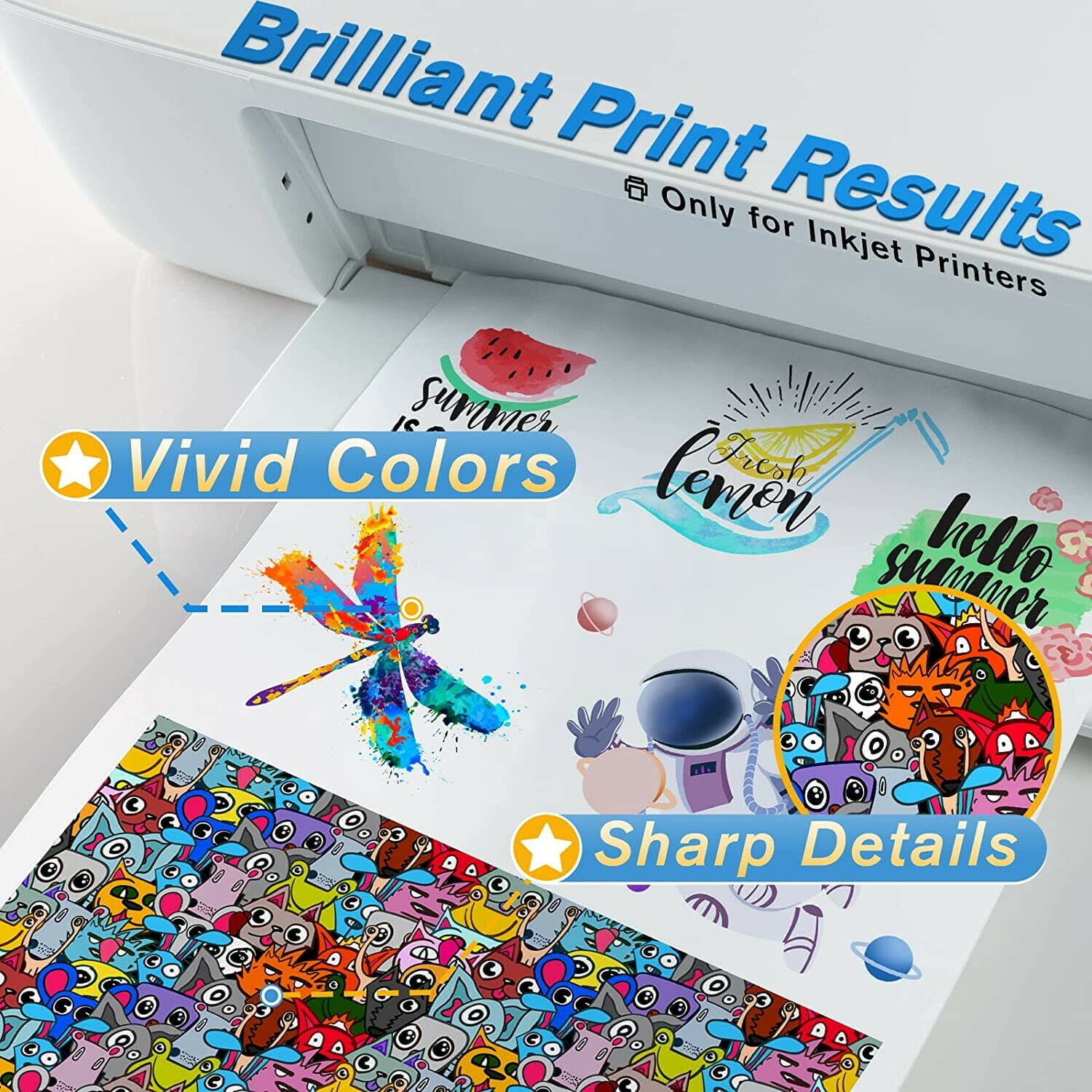A4*10 Sheets) Waterslide Decal Paper Inkjet Clear Premium Water-Slide  Transfer Transparent Printable Water Slide Decals Paper - AliExpress