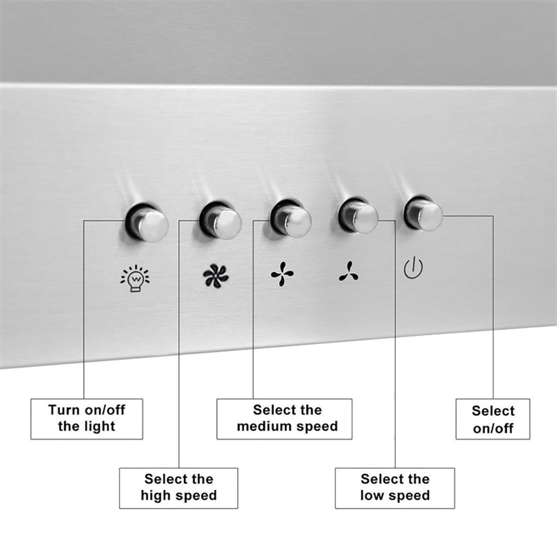 Range Hood 20 inch Built in Range Hood 600 CFM Vent 3-Speed Non-Ducted Integrated Cabinet Ducted/Ductless Convertible Ultra-Quiet Built-in Kitchen Exhaust Hood with Dishwasher-Safe Filter, 3-Speed