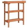 thumbnail image 4 of vidaXL Plant Stand Natural Wood Firwood Standard Durable Plant Stand 29.9"x14.6"x35", 4 of 7