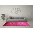 thumbnail image 3 of Ahgly Company Indoor Square Oriental Pink Industrial Area Rugs, 4' Square, 3 of 4