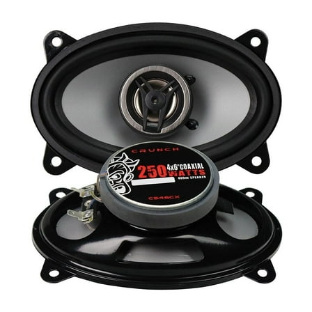 Crunch CS46CX Full Range Coaxial Car Speaker, 4"x6"