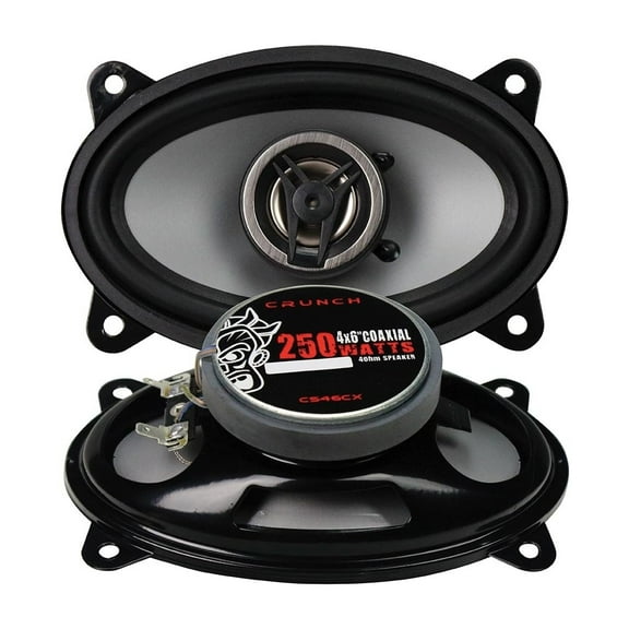 Crunch CS46CX Full Range Coaxial Car Speaker, 4"x6"