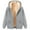 Gray, variant on Hoodies for Men Flannel Shirt Full Zip Hoodie Casual Long Sleeve Shirts Lightweight Hooded Shirt Jacket with Pockets 4XL