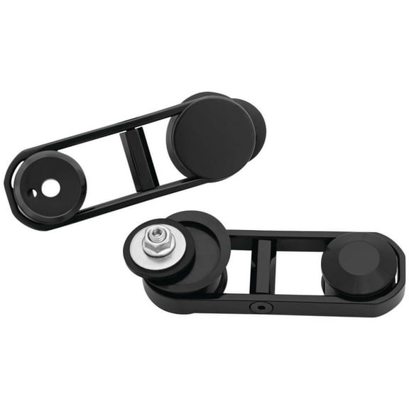 Kuryakyn FLHX Matte Black Adjustable Drop Mirror Mount (6576)