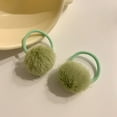 thumbnail image 4 of Pom Ball Elastic Hair Ties Pom Hair Bands Seamless Hair Ropes, 4 of 5
