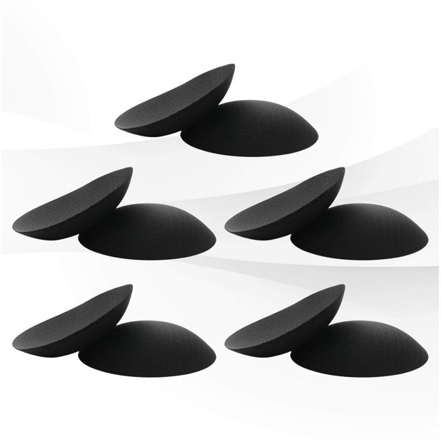 Maoww 5Pairs Womens Bra Inserts Pads Soft Swimsuit Padding Inserts Breast Cups Black