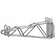 thumbnail image 2 of Nexel Silver Epoxy Fixed Double Shelf Wall Mount Bracket 18""D, 2 of 3