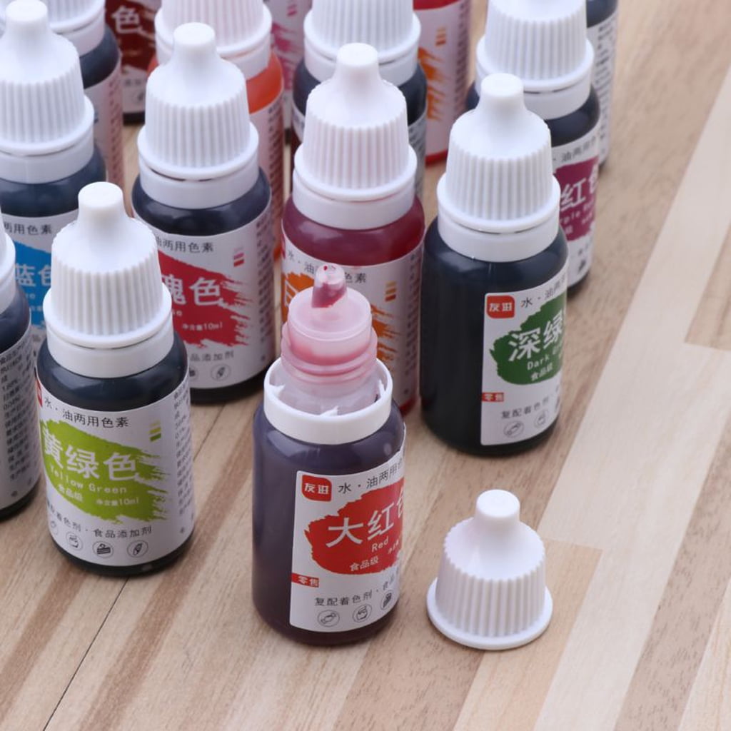 Techinal 24 Colors 10ml Natural Ink Food Coloring Cake Pastries Cookies DIY Craft Pigment For Cake Decoration Frosting Icing Fond