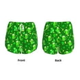 thumbnail image 5 of Xecao's St Patrick's Day2 for a double-layer running short for women, perfect for gym, tennis, and more, featuring a convenient pocket., 5 of 9