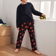 thumbnail image 5 of Wukai Beautiful Red Ladybug Print Teenagers' Pajama Pant Sleep Pajama Lounge Pant PJ Bottoms with Pockets and Button Fly(Available in Big & Tall)-Large, 5 of 6
