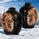 thumbnail image 4 of Sudadera con capucha con estampado 3D de león cruzado para hombre, ropa de moda Harajuku, sudaderas con gráficos de animales, chándal informal para niño, regalo para mujer, tops, 4 of 5