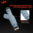 thumbnail image 3 of A-Premium Fuel Injectors Compatible with Volvo C70 1999-2004 S60 2001-2004 S80 2004-2006 V70 1999-2004 2.3L 2.5L, Gas, Set of 5, Replace# 0280155830, 3 of 10