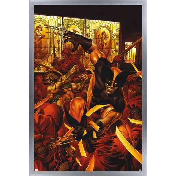 Marvel Comics - Wolverine Hercules: Myths Monsters & Mutants #1 Wall Poster, 14.725" x 22.375", Framed