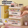 thumbnail image 3 of Desk Organizer Box,Grid Holder Container for Tabletop,Desktop Makeup Organizer Box | for Classroom Living Room Bedroom Cabinet Vanity Closet Office Bathroom, 3 of 18