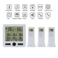 thumbnail image 2 of Digital Wireless Indoor Outdoor Thermohygrometer with 3 Remote Sensors 98ft/ 30m Backlight & Alarm Calibration, 2 of 8