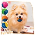 thumbnail image 6 of Interactive Dog Ball 2.5 Inch Dual Color Nontoxic Rubber Bouncy Chew Toys for Small Dogs Puppy Oral Play Green Blue 1 Pack, 6 of 6
