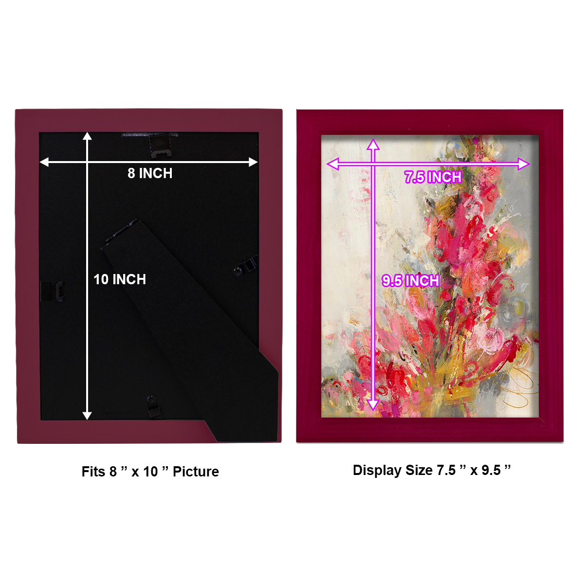 Flip Side - Framed Print w/glass - Cherry Red