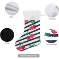 thumbnail image 3 of Coolnut Cherry Christmas Stockings 1PCS,Big Xmas Stockings Gift Decorations and Party Supplies,Used for Fireplace Decoration Socks Christmas Tree Decoration, 3 of 7