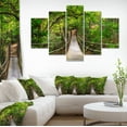thumbnail image 1 of Bridge to Jungle Thailand - Landscape Photo Canvas Art Print, 1 of 3