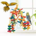 thumbnail image 2 of Rzvnmko Juguetes Grandes para Loros, Bloques de Madera Coloridos con Cuentas, Juguetes para Masticar para Loros, Juguetes para Guacamayos, Juguetes para Cacatúas, Juguetes para Loros Grises Africanos, 2 of 11